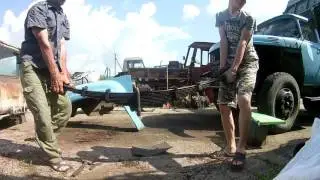 13Д 2017г Прикрутили рессору на ЗИЛ.  Пытаемся починить гидроусилитель руля.