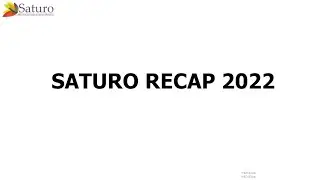 Recap 2022 | Saturo Technologies | Introspect | Innovate | Inspire