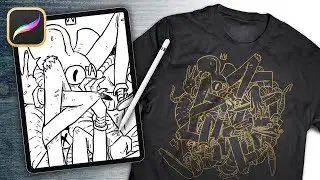 Using an iPad Pro to Design a T-SHIRT