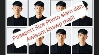 Passport size photo siam dan awlsam. Mizo tawng. Adobe Photoshop 7.0