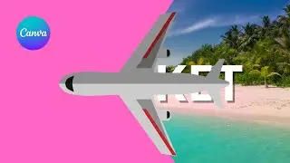 Text reveal effect and add in sound effect in canva