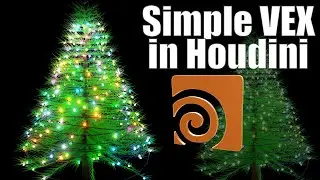 Simple VEX Driven Flashing LED's in Houdini's Viewport - Christmas Tree Decorations Part 1