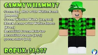 Green Top Hat with White Band Roblox Outfits