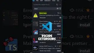 Visual Studio Code Extensions Pt.2 #vscode #programming #shorts