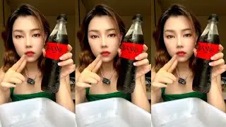 ASMR WATER BOTTLE ICE / SLUSH ICE EATING