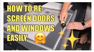 How to replace a screen in your window or door
