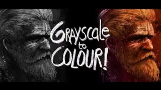 QUICKEST Ways to turn GRAYSCALE To COLOR - Digital Painting Tutorial