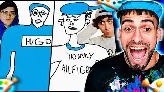DIBUJANDO a los STREAMERS de la VELADA DEL AÑO IV (de memoria)🎨🥊