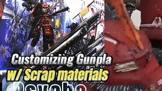 customizing Gunpla using scrap materials #gundam #gundambuild #gunpla #zaku