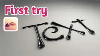 How to add INK TEXT in Nomad Sculpt