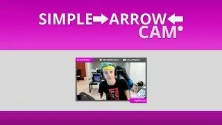Free Twitch Overlay Template - Stream simple arrow cam - PSD - Free Download