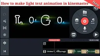 How to make light text animation in kinemaster ||kinrmaster tips ||kinemaster ka badsshah||