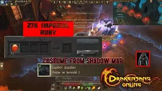 Drakensang Online - Shadow map costume , 5 bloodchest & 27x Imperial Ruby