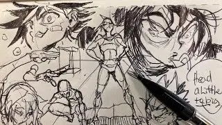 Drawing With Ballpoint Pen - Sketchbook Drawing