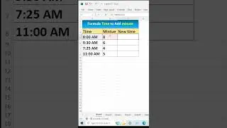 Add Minute to Time in Excel 😲| 