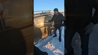 один в поле в -25° 