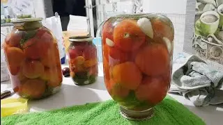 Мама закатала помидоры, урожай и линейка. 31 августа - начало сентября