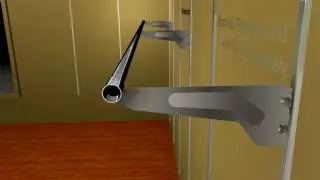 12 inch Round Hangrail Tubing Brackets for Medium Duty Wall Standards