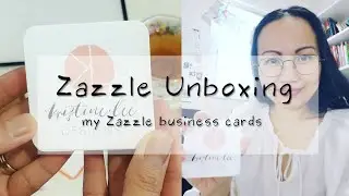 VLOG Zazzle Unboxing - Got my free Business Cards