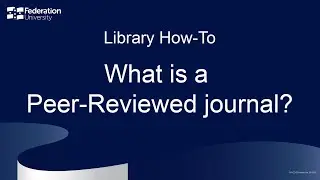 What is a Peer-Reviewed Journal?