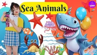 Sea Animals I Kids English educational video - Kids vocabulary