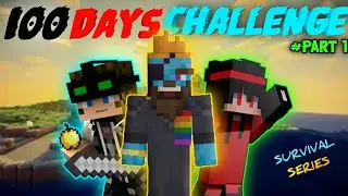 CAN I COMPLETE 100 DAYS SURVIVAL CHALLENGE 😲|| KYA ME SURVIVE KAR PAUNGA 😱|| #minecraftchallenge