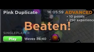 Tower Blitz Pink Duplicated Advanced Challenge (Reconciliation Update)