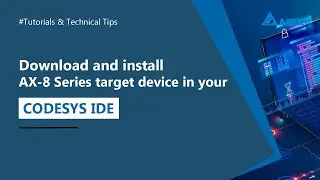 CODESYS-Download&Install AX-8 Series target device