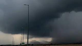 Massive hail storm in Saudi, South of Medina