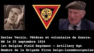 Xavier Verzin: mémoire et appel d'un vétéran de guerre.