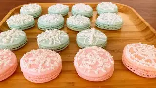 Пирожные макаронс СНЕЖИНКА