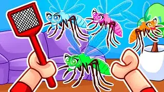 Mosquitoes Vs Humans In Roblox With MY CRAZY FAN GIRLS...