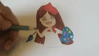menina artista, passo a passo