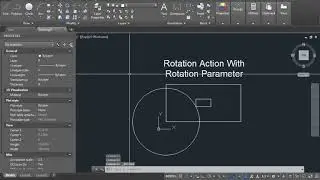 Autocad-Dynamic Block-Rotation Action & Rotation Parameter In HINDI