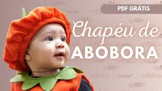 Chapéu/Boina abóbora halloween pumpkin Molde  pdf grátis