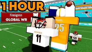 1 HOUR OF A GLOBAL WIDE RECEIVER?!! [FOOTBALL FUSION 2]