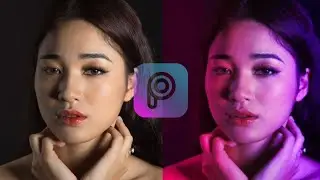 TUTORIAL DUA WARNA NEON LIGHTING PICSART