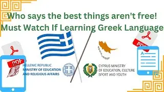 Who said the best things are not free? Must Watch If Learning the Greek Language