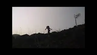 Mountain Trekking by a Girl Child