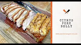 Pork Belly with Orange drippings and crispy fried cranberry cabbage