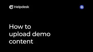 How to upload demo content