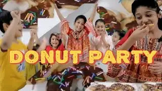 Donut Party Fun! 🍩 | Homemade donuts without oven | Donuts