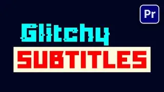 GLITCHY SUBTITLES ⚡ Premiere Pro Tutorial