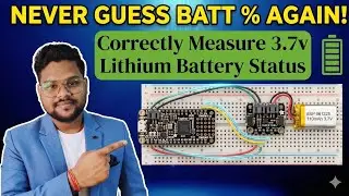 3.7V Lipo & Lithium Ion battery monitoring using ESP32,Max17048 Module