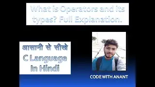 What is operator ? C tutorial 