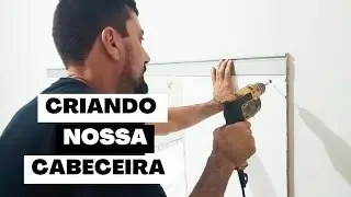 Primeiro vídeo de 2023/DIY: Criamos a nossa cabeceira com uma porta. PARTE 1 #diy#façavocêmesmo