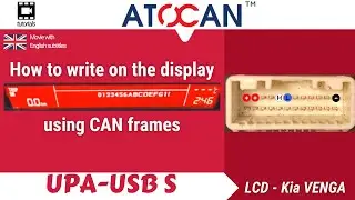 How to write on the display using CAN frames? LCD - Kia VENGA