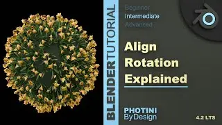 Geometry Nodes Align Rotation To Vector - Blender Tutorial