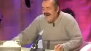 Crazy Man Laughing but the Hand Causes an Explosion