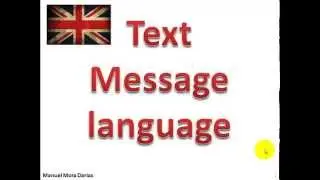 Text Message language | English learner